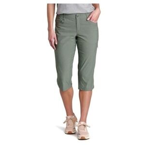 KUHL KURVE SPLASH CAPRI PANTS WOMEN 8 Green Outdoor‎ Camping Hiking